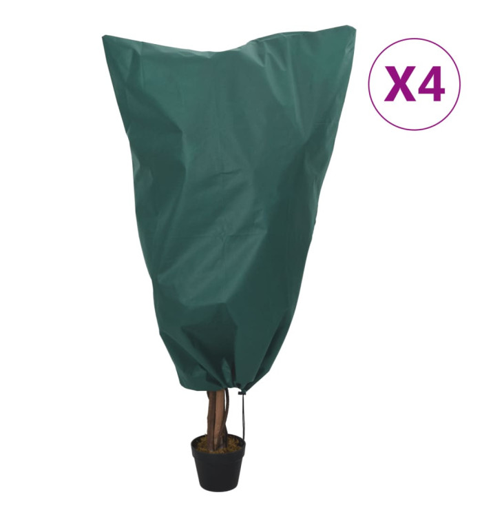 Housses de protection pour plantes avec cordon de serrage 4 pcs | Mobilier & Déco