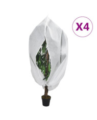 Housses de protection pour plantes avec fermeture éclair 4 pcs | Mobilier & Déco