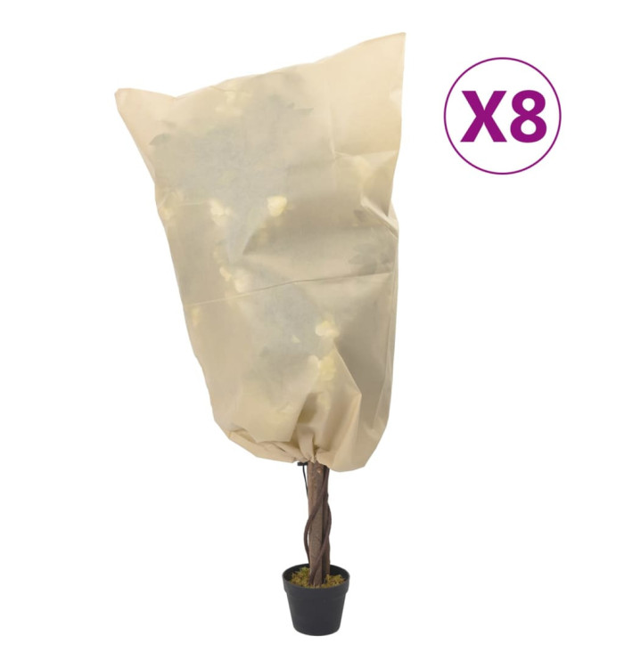 Housses de protection pour plantes avec cordon de serrage 8 pcs | Mobilier & Déco