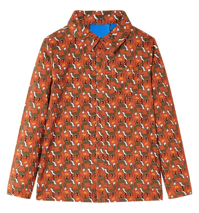 Chemise pour enfants rouillé clair 128 | Mobilier & Déco