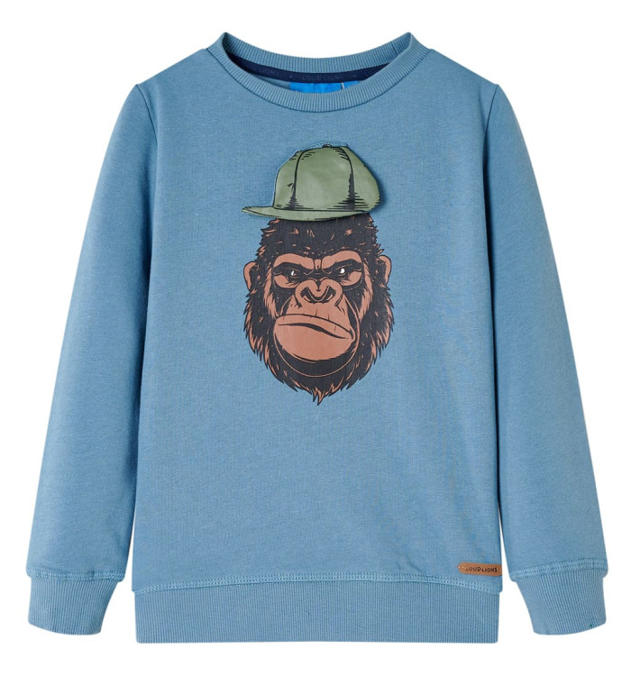 Sweatshirt pour enfants bleu moyen 104 | Mobilier & Déco