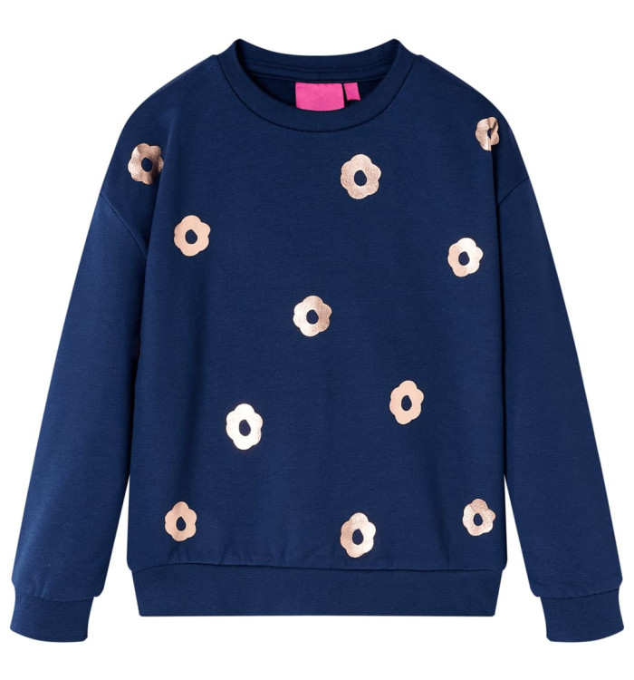 Sweatshirt pour enfants bleu marine 140 | Mobilier & Déco