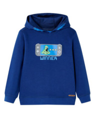 Sweatshirt à capuche pour enfant bleu foncé 128 | Mobilier & Déco