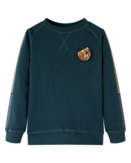 Sweat-shirt pour enfants vert mousse 140 | Mobilier & Déco
