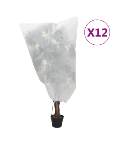 Housses de protection pour plantes avec cordon de serrage 12pcs | Mobilier & Déco