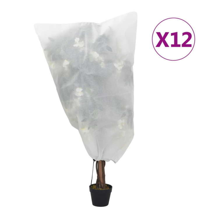 Housses de protection pour plantes avec cordon de serrage 12pcs | Mobilier & Déco