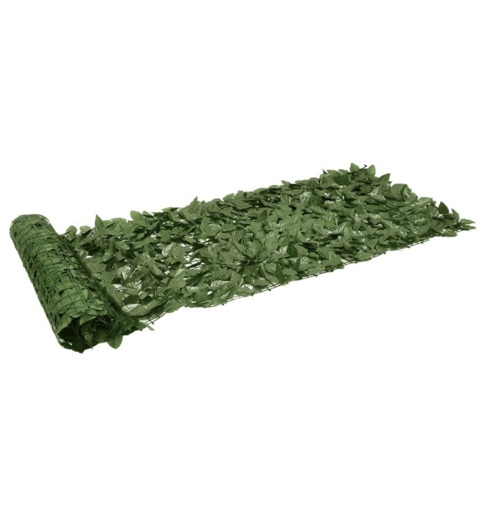 Brise-vue de balcon avec feuilles vert foncé 600x75 cm | Mobilier & Déco
