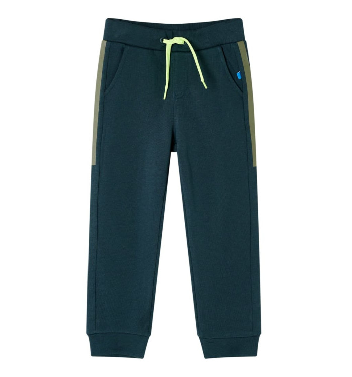 Pantalon de survêtement enfants avec cordon de serrage vert mousse 104 | Mobilier & Déco