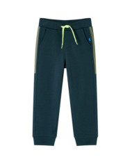 Pantalon de survêtement enfants avec cordon de serrage vert mousse 104 | Mobilier & Déco