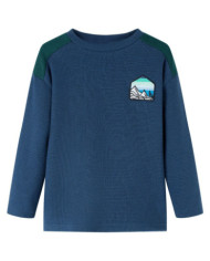 Sweatshirt gaufré pour enfants bleu marine 92 | Mobilier & Déco