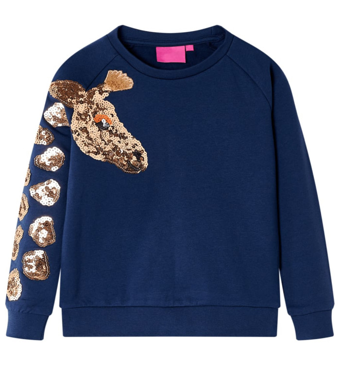 Sweatshirt pour enfants bleu marine 104 | Mobilier & Déco