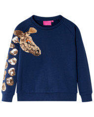 Sweatshirt pour enfants bleu marine 104 | Mobilier & Déco