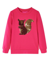 Sweatshirt pour enfants rose vif 128 | Mobilier & Déco