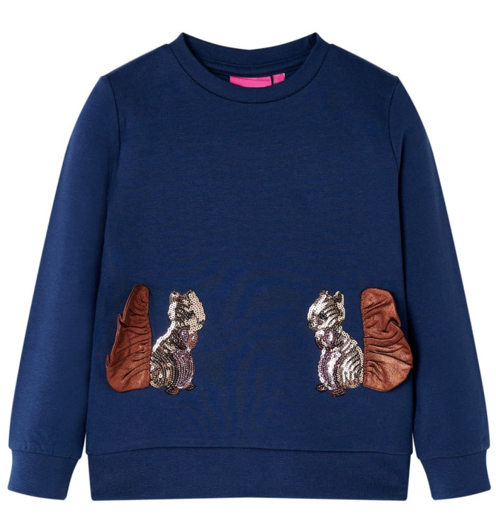 Sweatshirt pour enfants bleu marine 116 | Mobilier & Déco