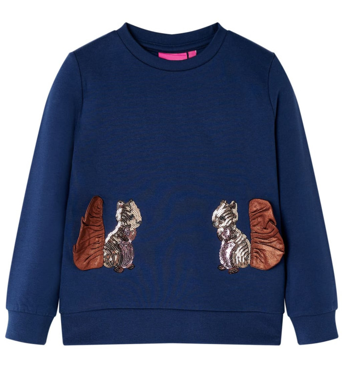 Sweatshirt pour enfants bleu marine 140 | Mobilier & Déco