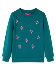 Sweatshirt pour enfants vert foncé 104 | Mobilier & Déco
