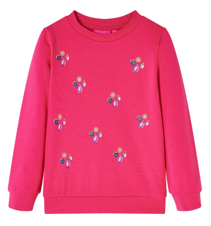 Sweatshirt pour enfants rose vif 116 | Mobilier & Déco