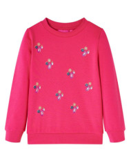 Sweatshirt pour enfants rose vif 116 | Mobilier & Déco