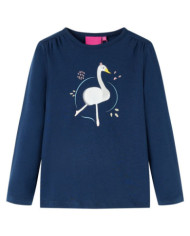 T-shirt enfants à manches longues bleu marine 92 | Mobilier & Déco