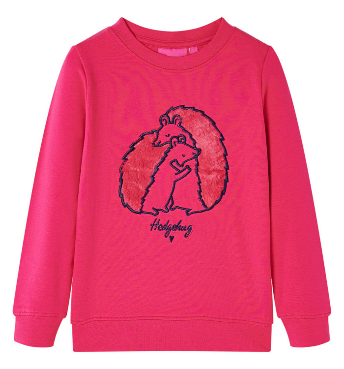 Sweatshirt pour enfants rose vif 140 | Mobilier & Déco