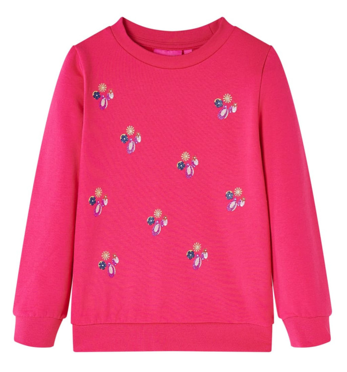Sweatshirt pour enfants rose vif 140 | Mobilier & Déco