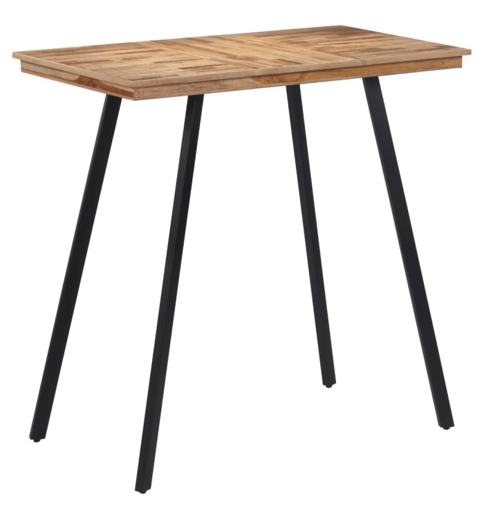 Table de bar 110x55x105 cm bois de teck solide | Mobilier & Déco