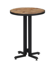 Table de bistro ronde Ø55x76 cm teck de récupération massif | Mobilier & Déco