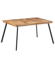 Table à manger 148x97x76 cm bois massif de teck | Mobilier & Déco