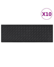 Marches d'escalier 10 pcs 25x75 cm caoutchouc | Mobilier & Déco