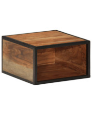 Table de chevet murale 35x35x20 cm bois massif d'acacia | Mobilier & Déco