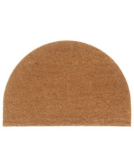 Tapis de porte naturel demi-rond 60x90cm fibre de coco touffeté | Mobilier & Déco