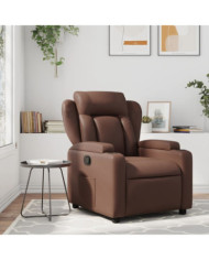 Fauteuil inclinable Marron Similicuir | Mobilier & Déco