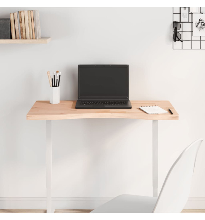 Dessus de bureau 80x(36-40)x2,5 cm bois massif de hêtre | Mobilier & Déco