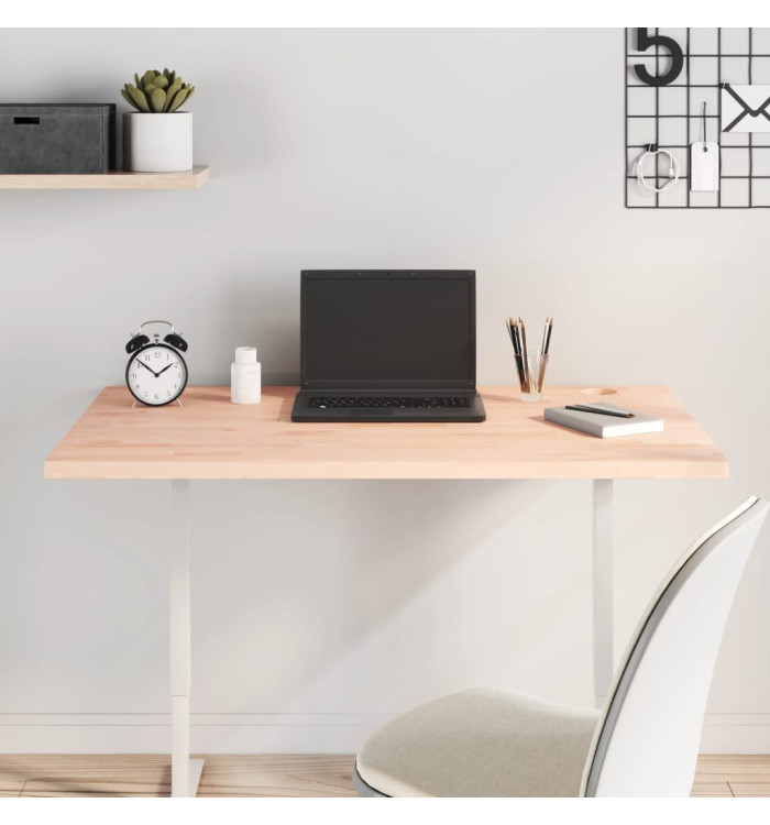 Dessus de bureau 100x60x2,5 cm bois massif de hêtre | Mobilier & Déco
