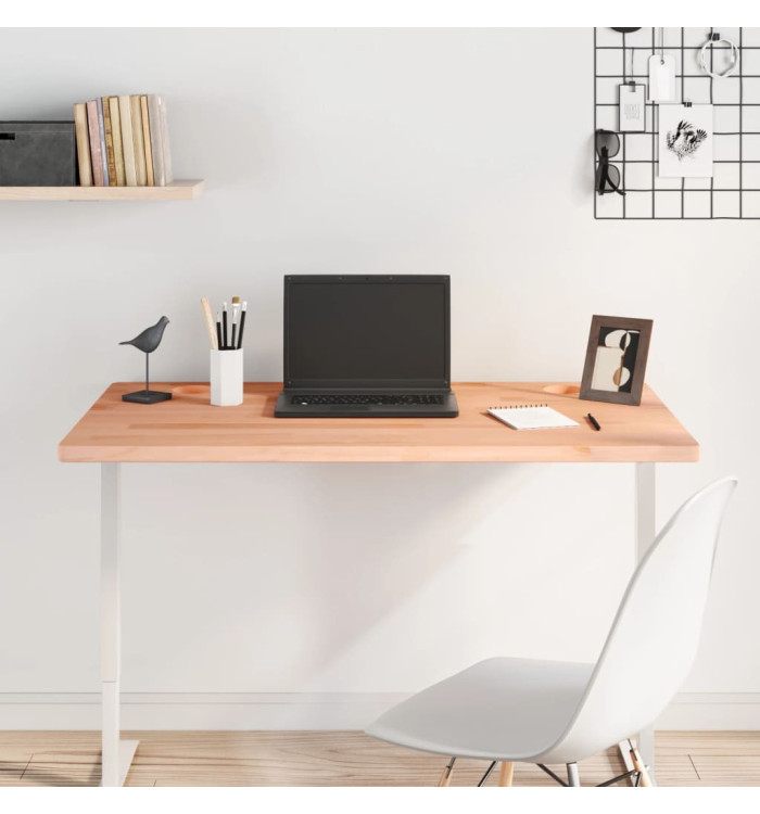 Dessus de bureau 100x60x2,5 cm bois massif de hêtre | Mobilier & Déco
