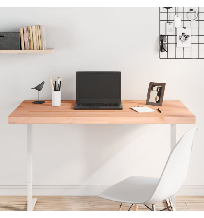 Dessus de bureau 110x60x4 cm bois massif de hêtre | Mobilier & Déco