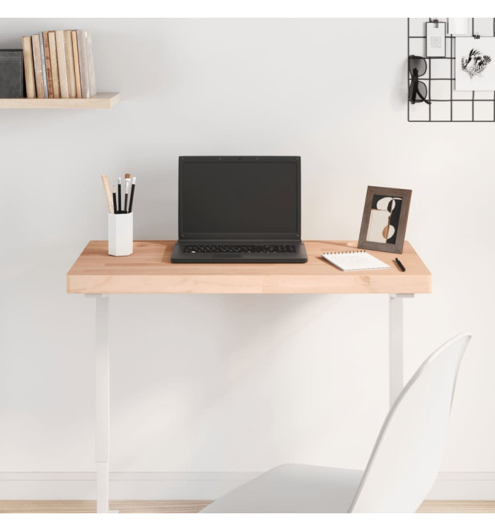 Dessus de bureau 80x40x4 cm bois massif de hêtre | Mobilier & Déco
