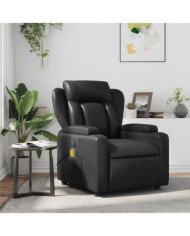 Fauteuil de massage inclinable Noir Similicuir | Mobilier & Déco