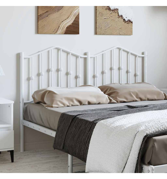 Tête de lit métal blanc 135 cm | Mobilier & Déco
