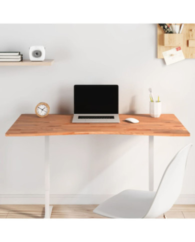 Dessus de bureau 110x(55-60)x1,5 cm bois massif de hêtre | Mobilier & Déco