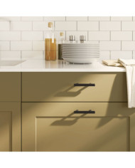 Poignées d'armoire 20 pcs noir 64 mm acier inoxydable | Mobilier & Déco