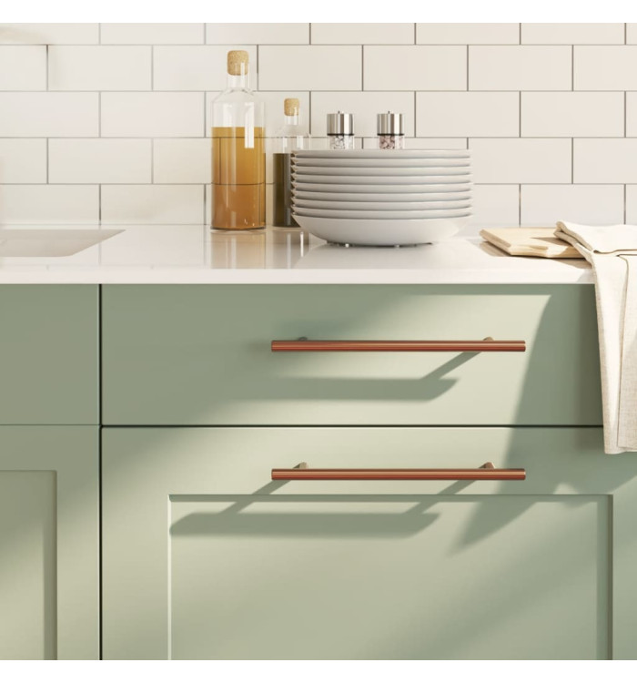 Poignées d'armoire 20 pcs bronze 192 mm acier inoxydable | Mobilier & Déco