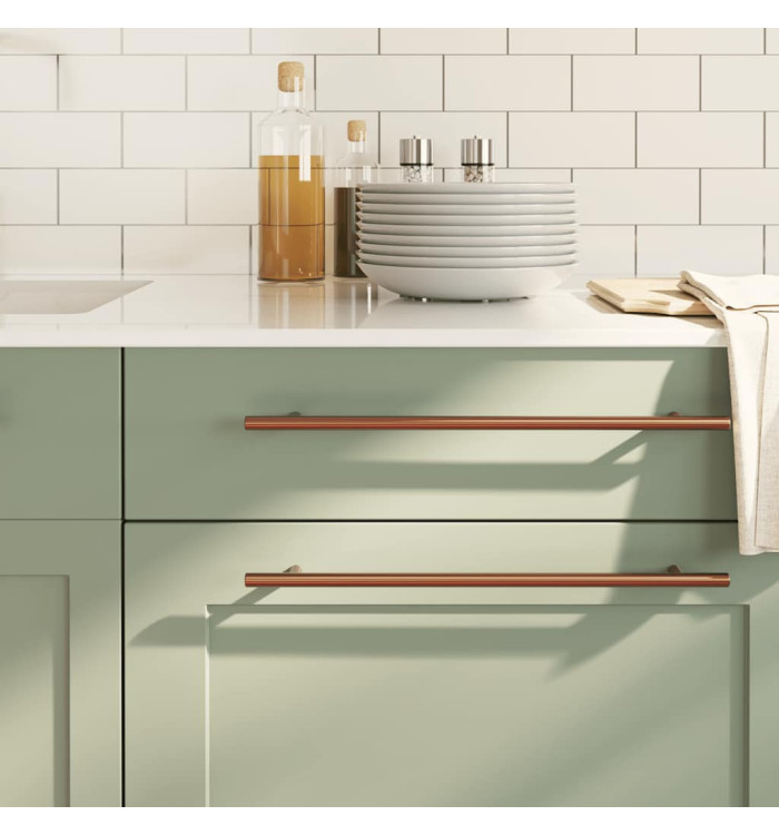 Poignées d'armoire 5 pcs bronze 320 mm acier inoxydable | Mobilier & Déco