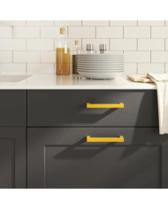 Poignées d'armoire 10 pcs doré 128 mm acier inoxydable | Mobilier & Déco