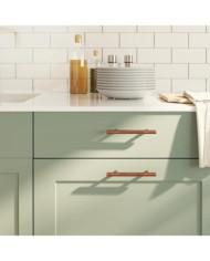Poignées d'armoire 10 pcs bronze 96 mm acier inoxydable | Mobilier & Déco