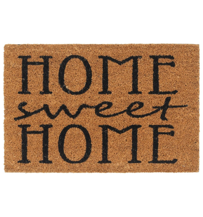 Tapis de porte naturel 40x60 cm fibre de coco touffeté | Mobilier & Déco