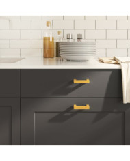 Poignées d'armoire 20 pcs doré 64 mm acier inoxydable | Mobilier & Déco