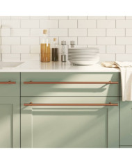 Poignées d'armoire 5 pcs bronze 480 mm acier inoxydable | Mobilier & Déco