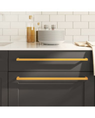 Poignées d'armoire 10 pcs doré 480 mm acier inoxydable | Mobilier & Déco
