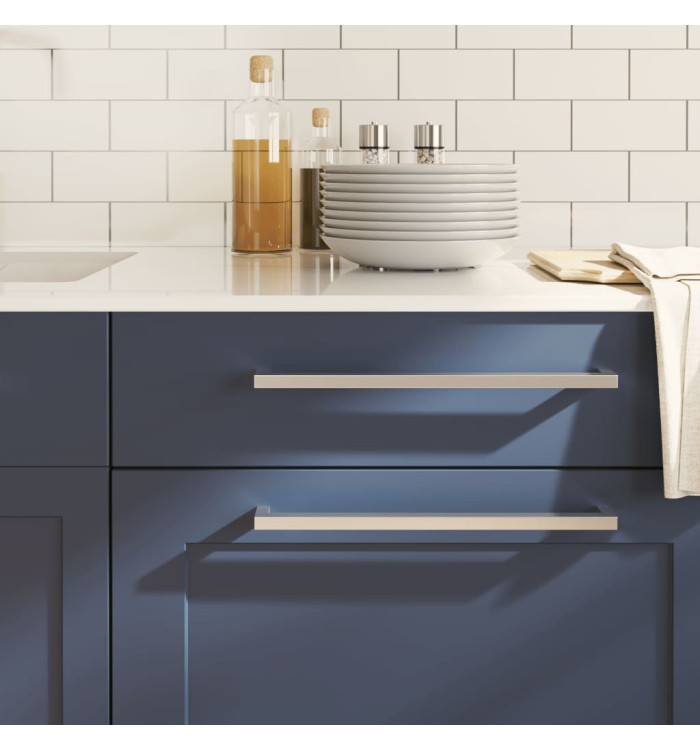 Poignées d'armoire 20 pcs argenté 320 mm acier inoxydable | Mobilier & Déco
